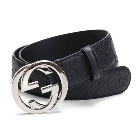 cheap gucci belts all black|Men's Black Gucci Signature Leather Belt .